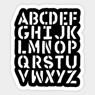 ABC alphabet Sticker